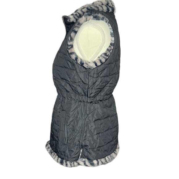 Keren Hart Leopard NWT Reversible Puffer Vest - Picture 7 of 8